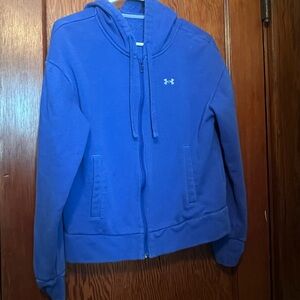 Under Armour Blue Hoodie Zip Up Womens XS